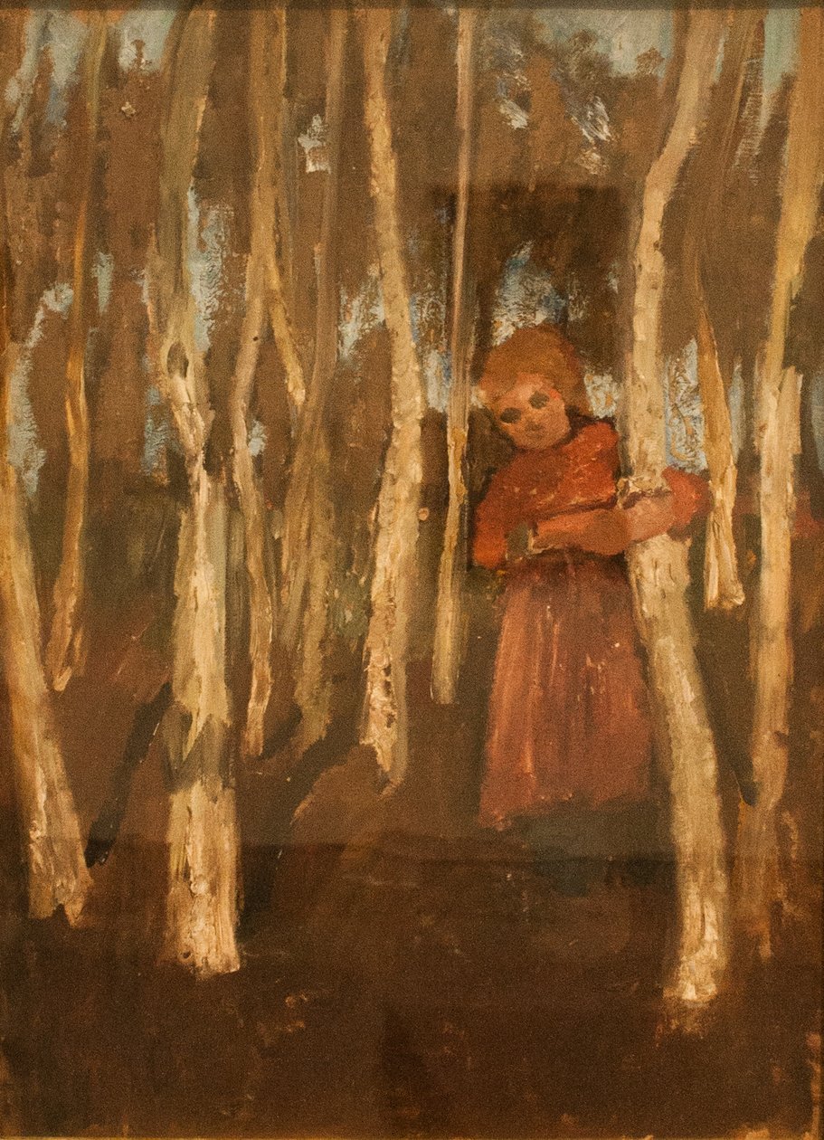 Mädchen im Birkenwald von Paula Modersohn Becker