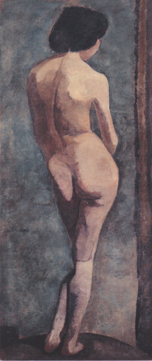 Stehender weiblicher Rückenakt von Paula Modersohn Becker