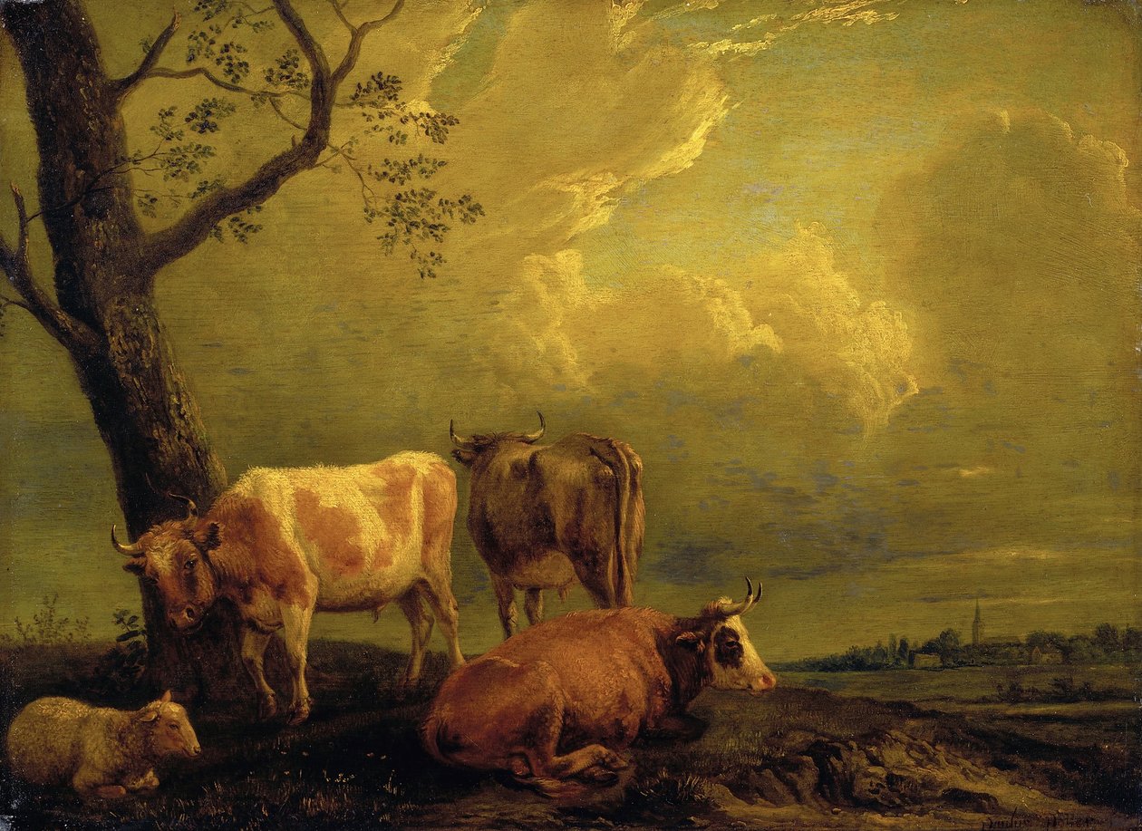 Vieh und Schafe von Paulus Potter