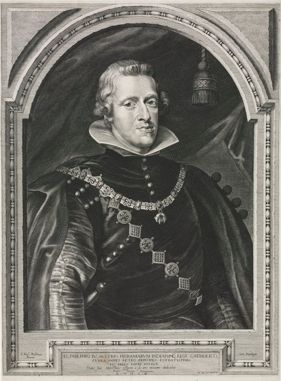 Porträt von Philipp IV. von Paulus Pontius