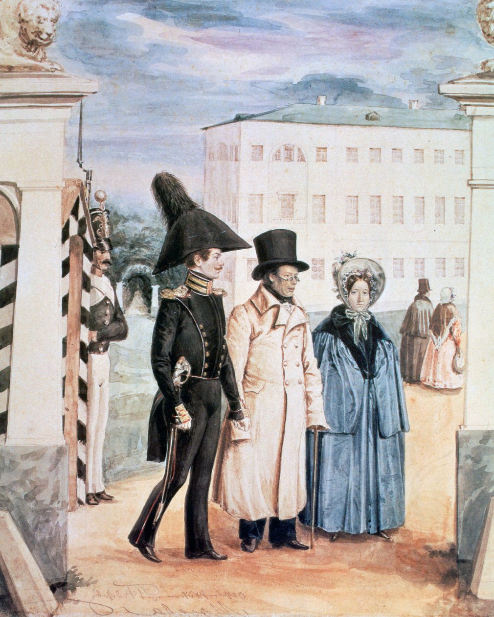 Der Spaziergang, 1837 von Pavel Andreevich Fedotov