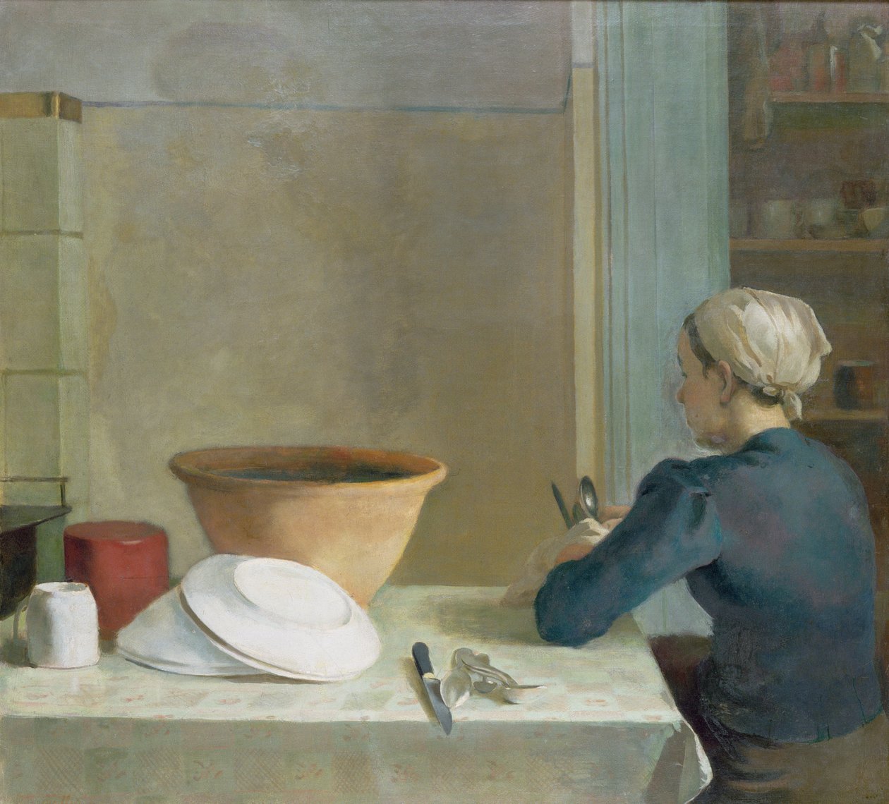 In der Küche, ca. 1930 von Pawel Marian Dadlez