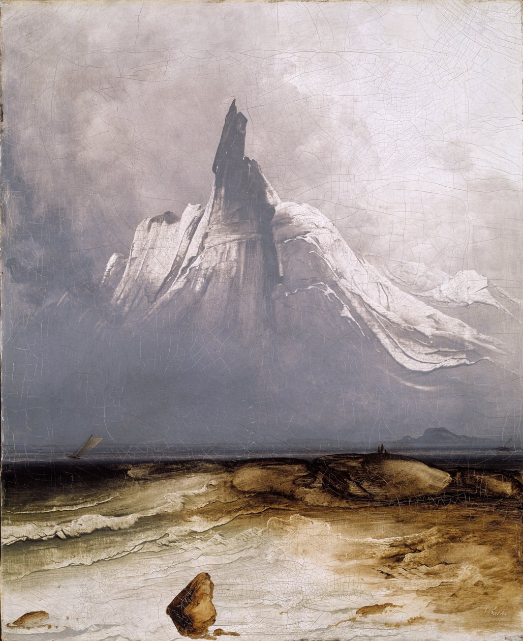 Stetind im Nebel von Peder Balke