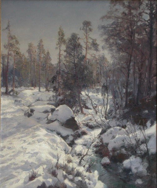 Frühlingstauwetter von Peder Knudsen