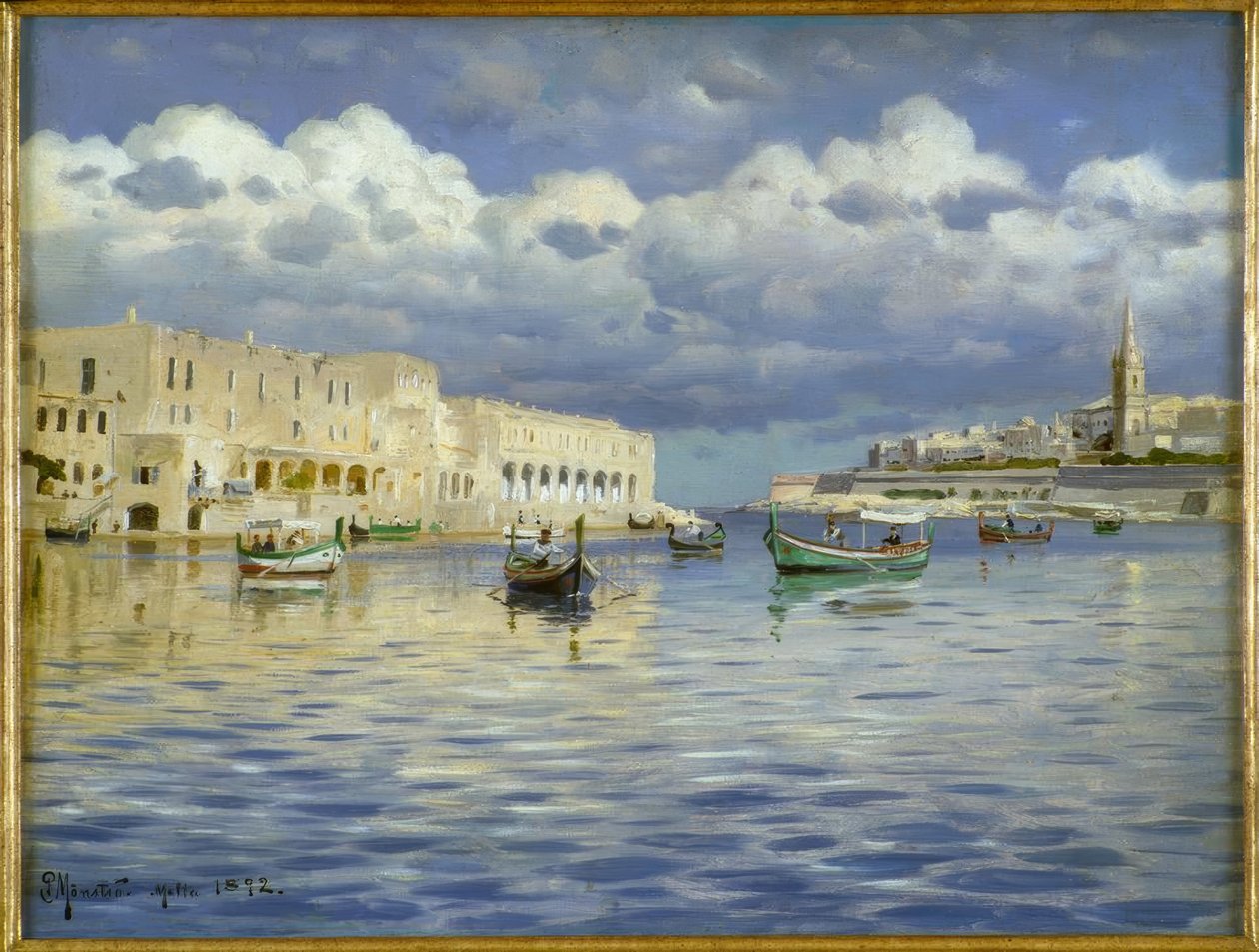 Im Hafen von Malta von Peder Monsted