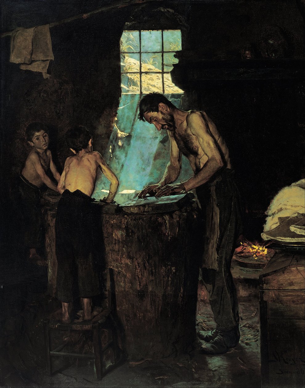Italienische Dorfhutmacher von Peder Severin Krøyer