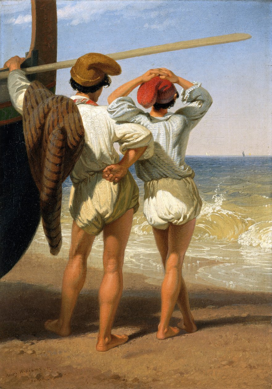 Fischerjungen, 1820-1885 von Penry Williams