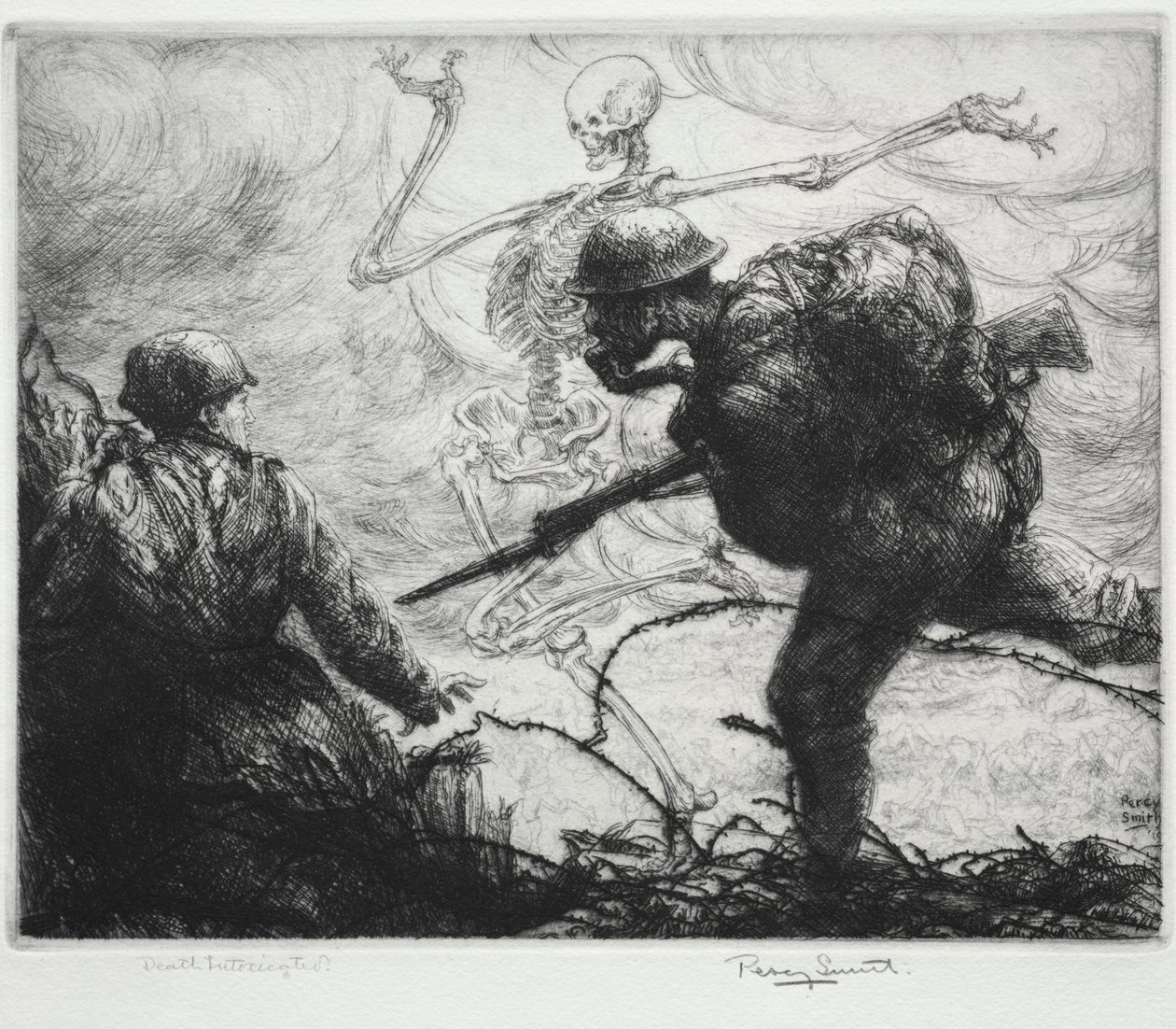 Totentanz: Tod berauscht von Percy John Delf Smith