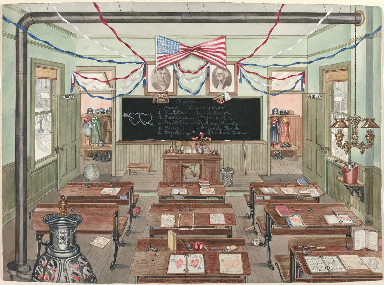 Ländliches Klassenzimmer, 1900 von Perkins Harnly