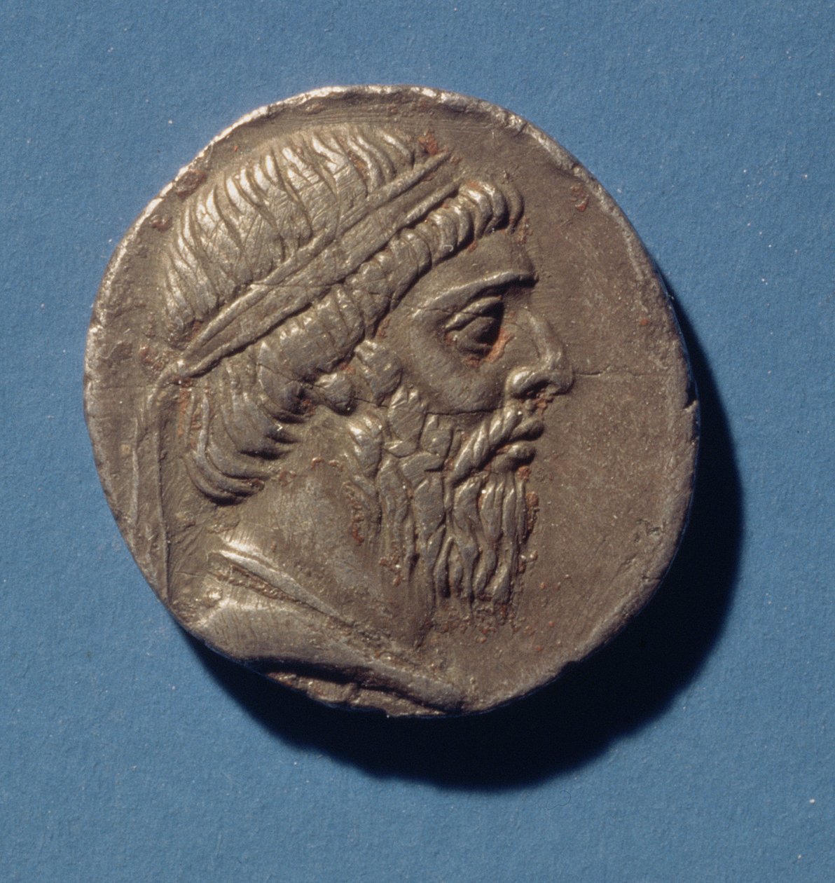 Tetradrachme (Vorderseite) von Mithradates I., König der Parther (175-138 v. Chr.) (Silber) von Persian