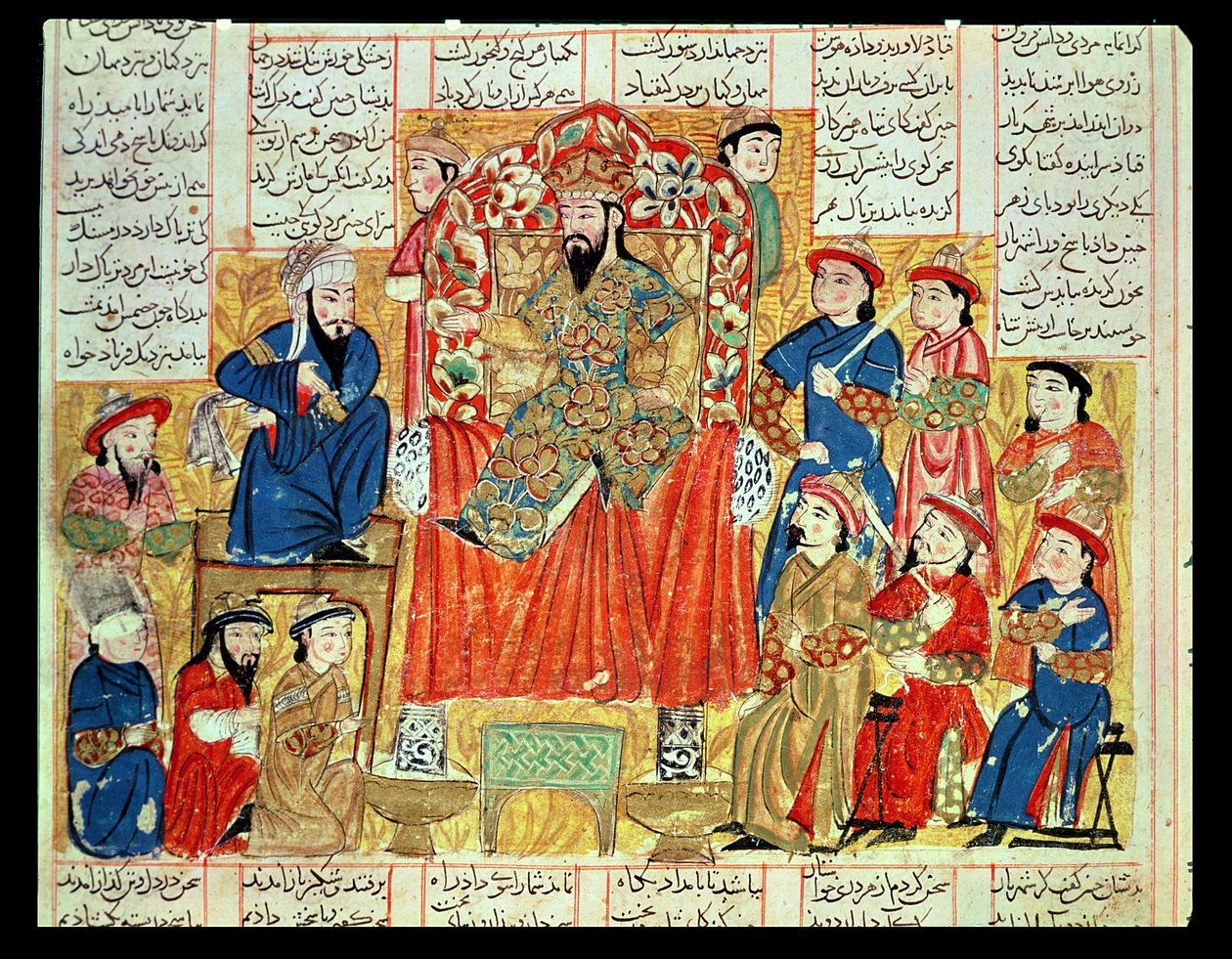 Ein Sultan und sein Hof, Illustration aus dem 