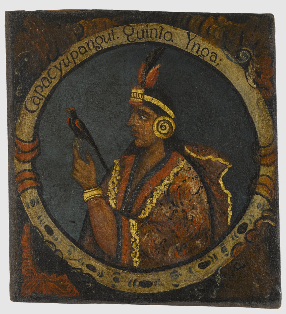 Capac Yupanqui, Fünfter Inka-König, Mitte 18. Jahrhundert von Peruvian School