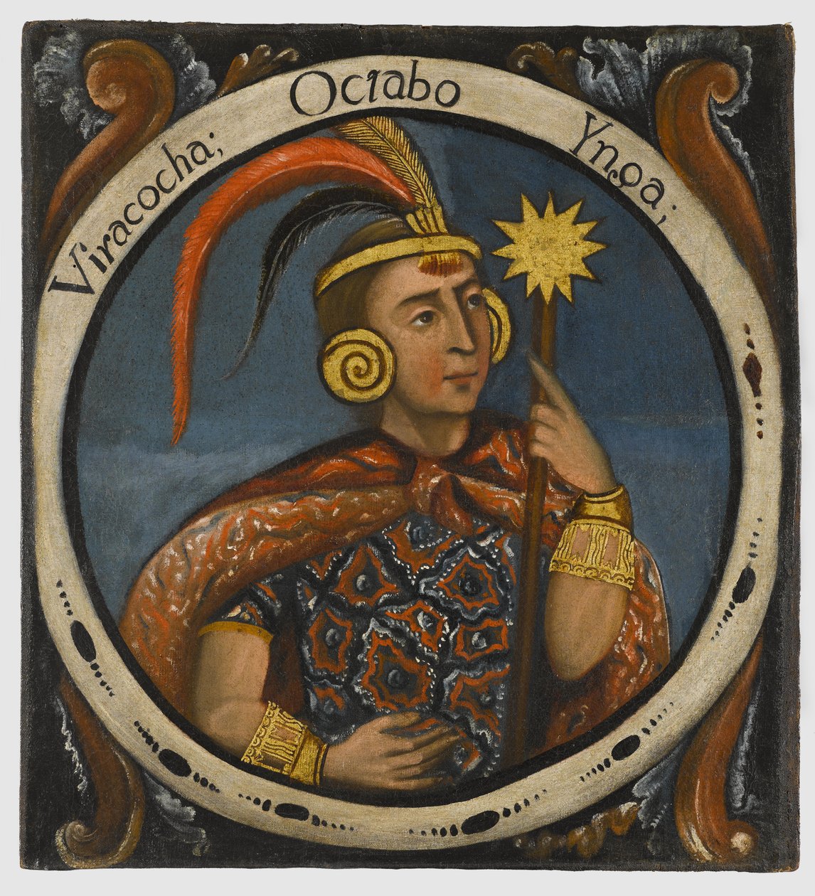 Viracocha, Achter Inka-König, Mitte 18. Jahrhundert von Peruvian School