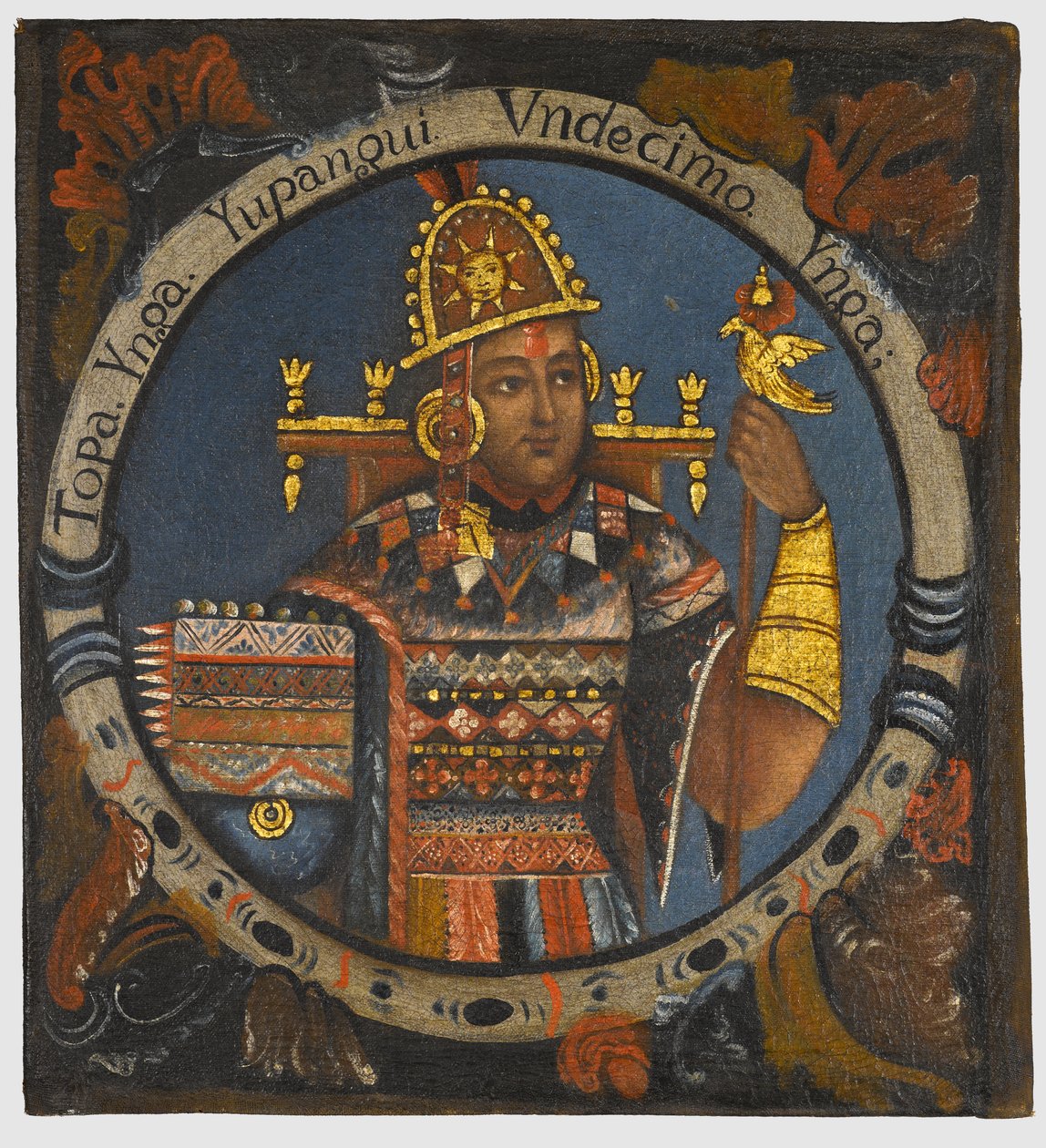 Tupac Yupanqui, 11. Inka-König, Mitte des 18. Jahrhunderts von Peruvian School