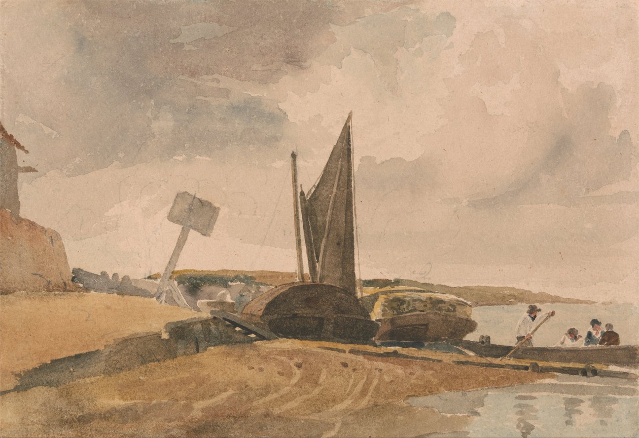 Ebbe, Bootsanleger von Peter de Wint