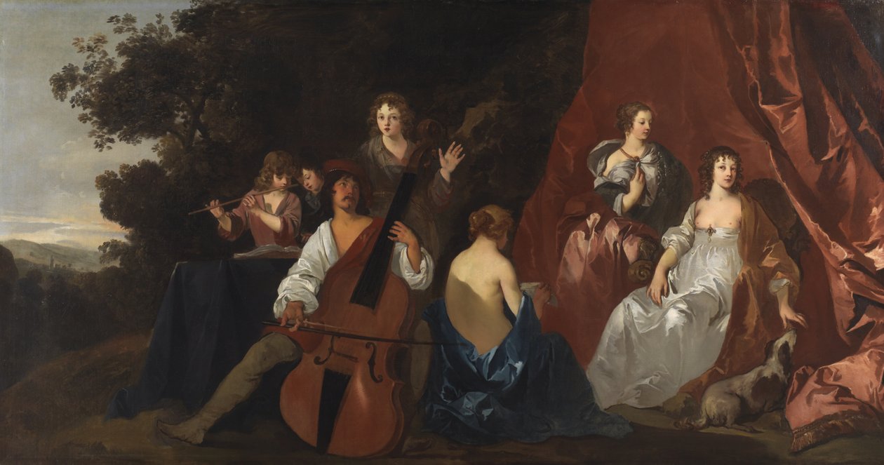 Das Konzert (Lely und seine Familie) 1640-49 von Peter Lely