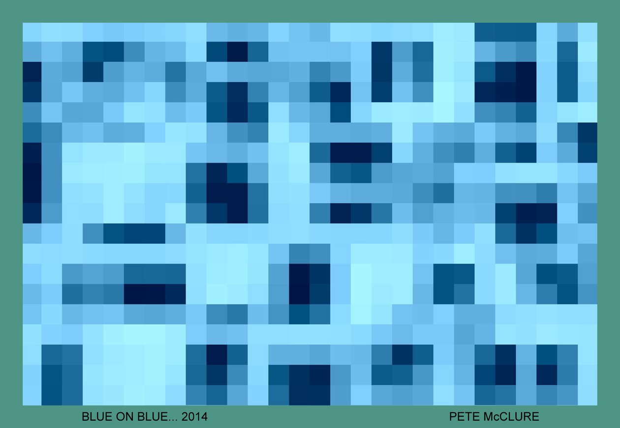 BLAU AUF BLAU, 2014 von Peter McClure
