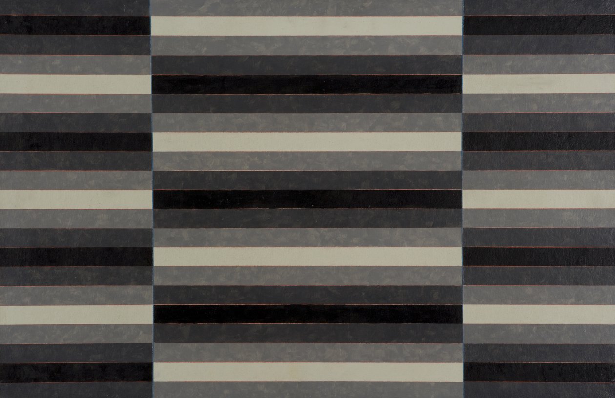 Gestreiftes Triptychon Nr. 4, 2003 von Peter McClure