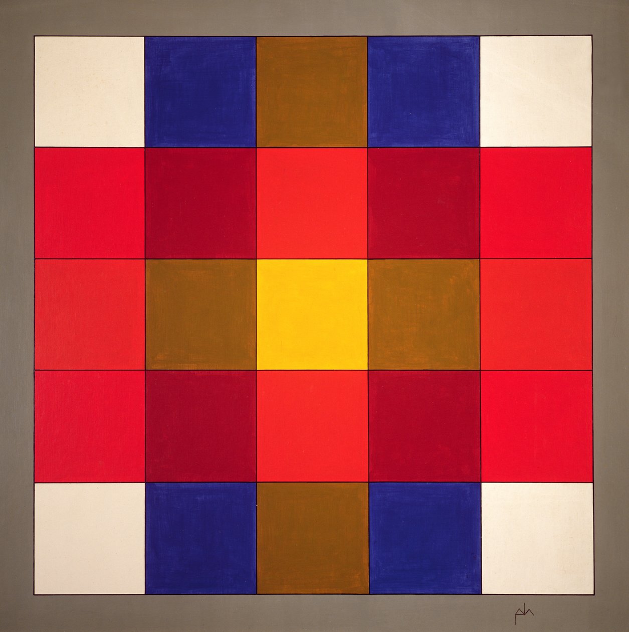 Subliminales Gelbes Kreuz, 1986 von Peter McClure