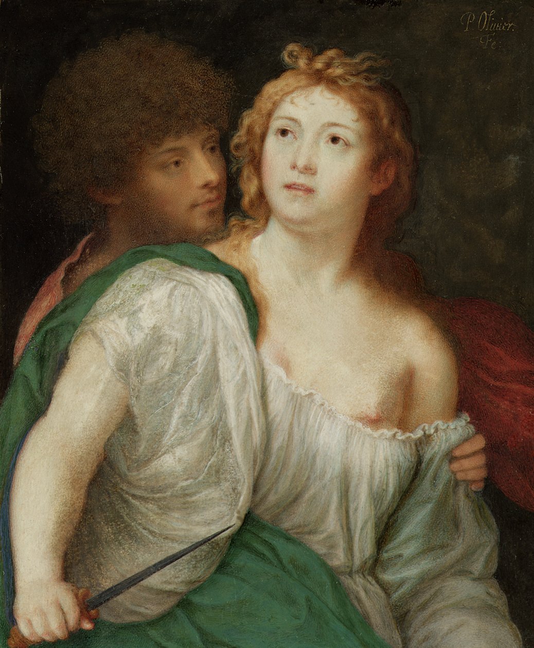 Porträt von Tarquin und Lucretia von Peter Oliver