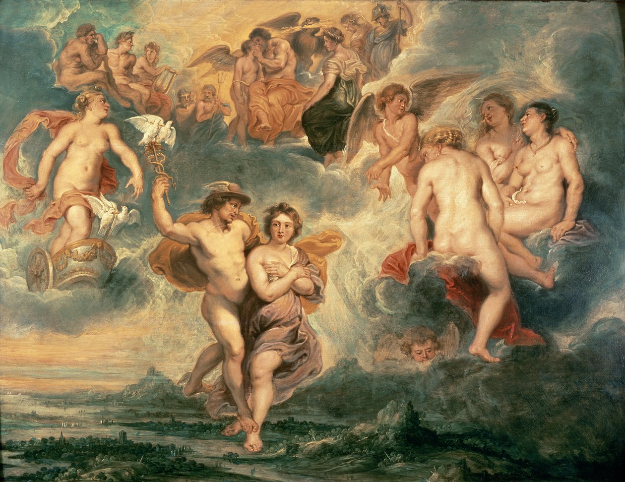 Aufstieg der Psyche zum Olymp von Peter Paul Rubens