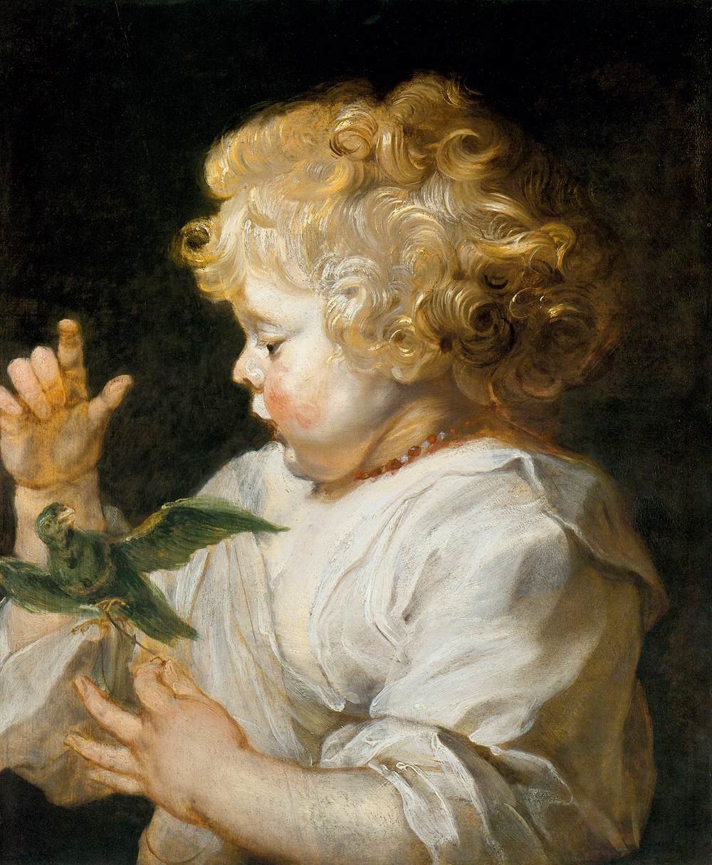 Junge mit Vogel von Peter Paul Rubens