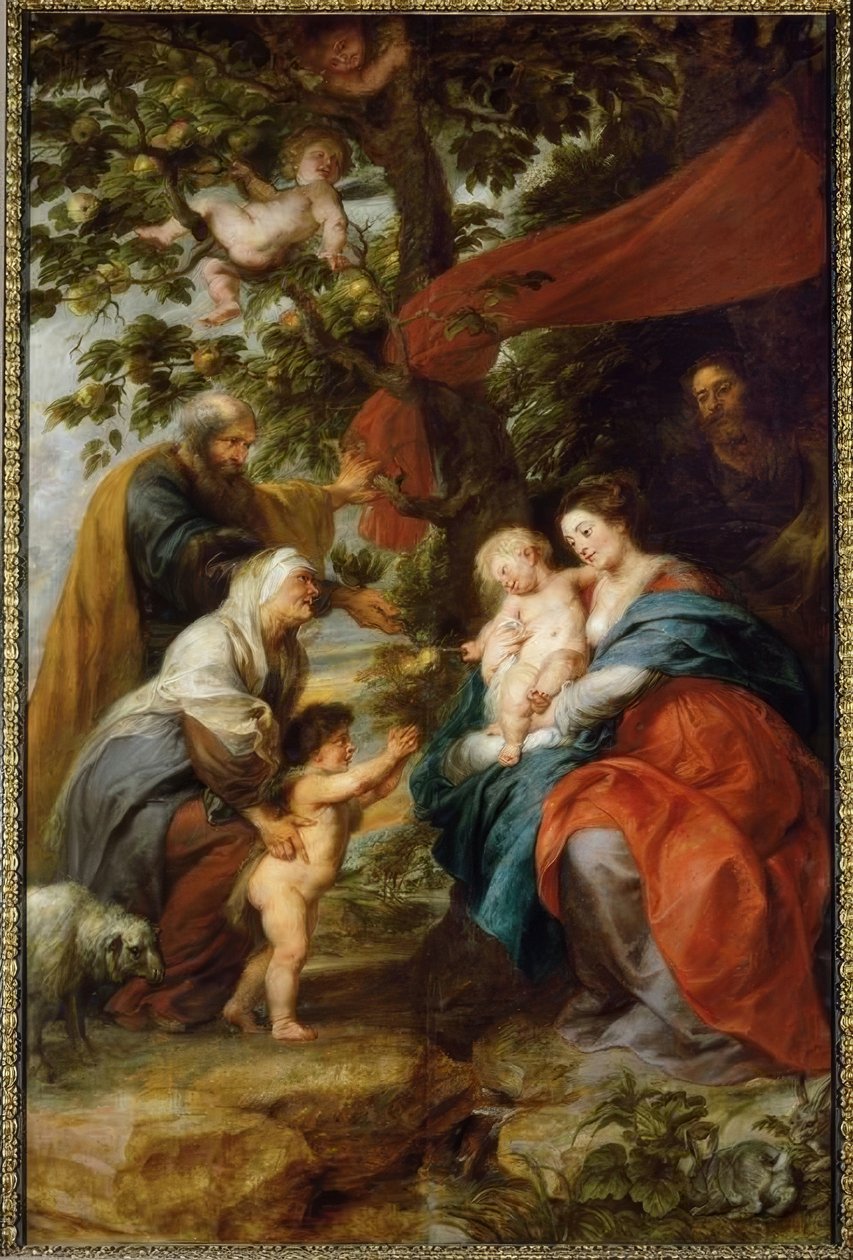 Die Heilige Familie unter dem Apfelbaum von Peter Paul Rubens
