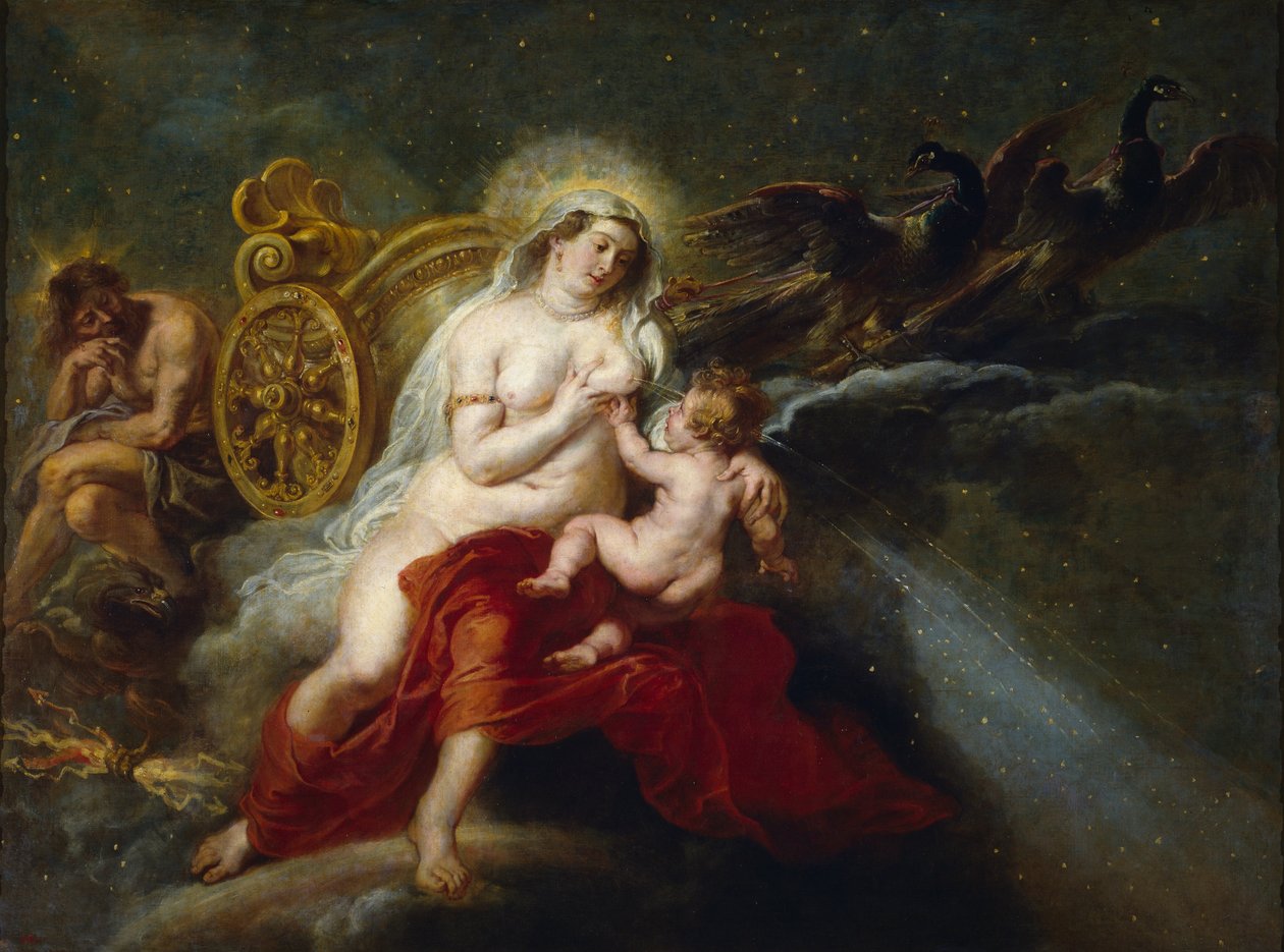 Die Geburt der Milchstraße von Peter Paul Rubens