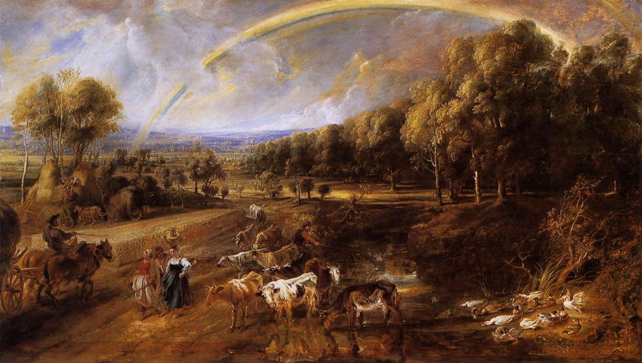Landschaft mit Regenbogen von Peter Paul Rubens
