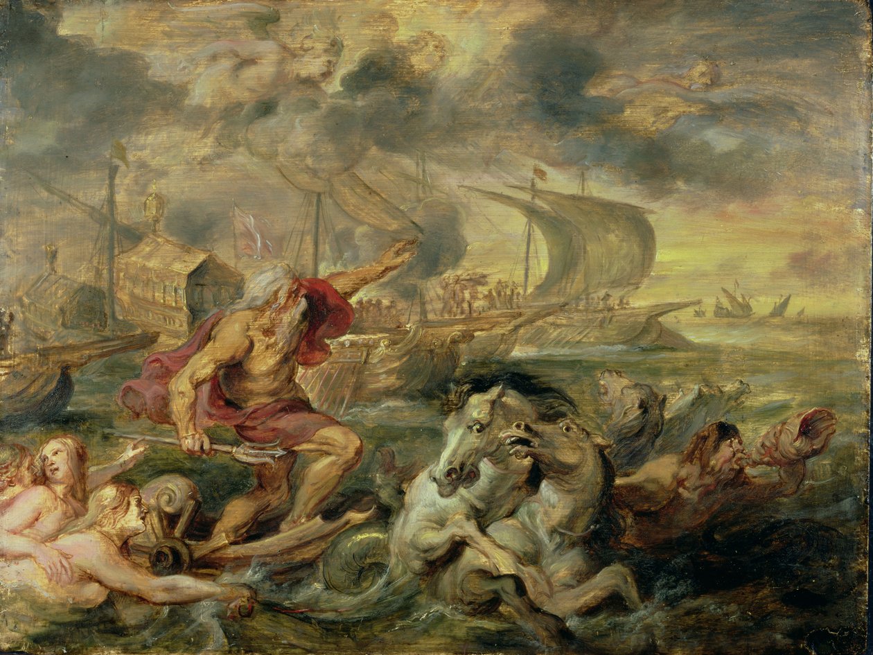 Neptun beruhigt den Sturm, 1635 von Peter Paul Rubens