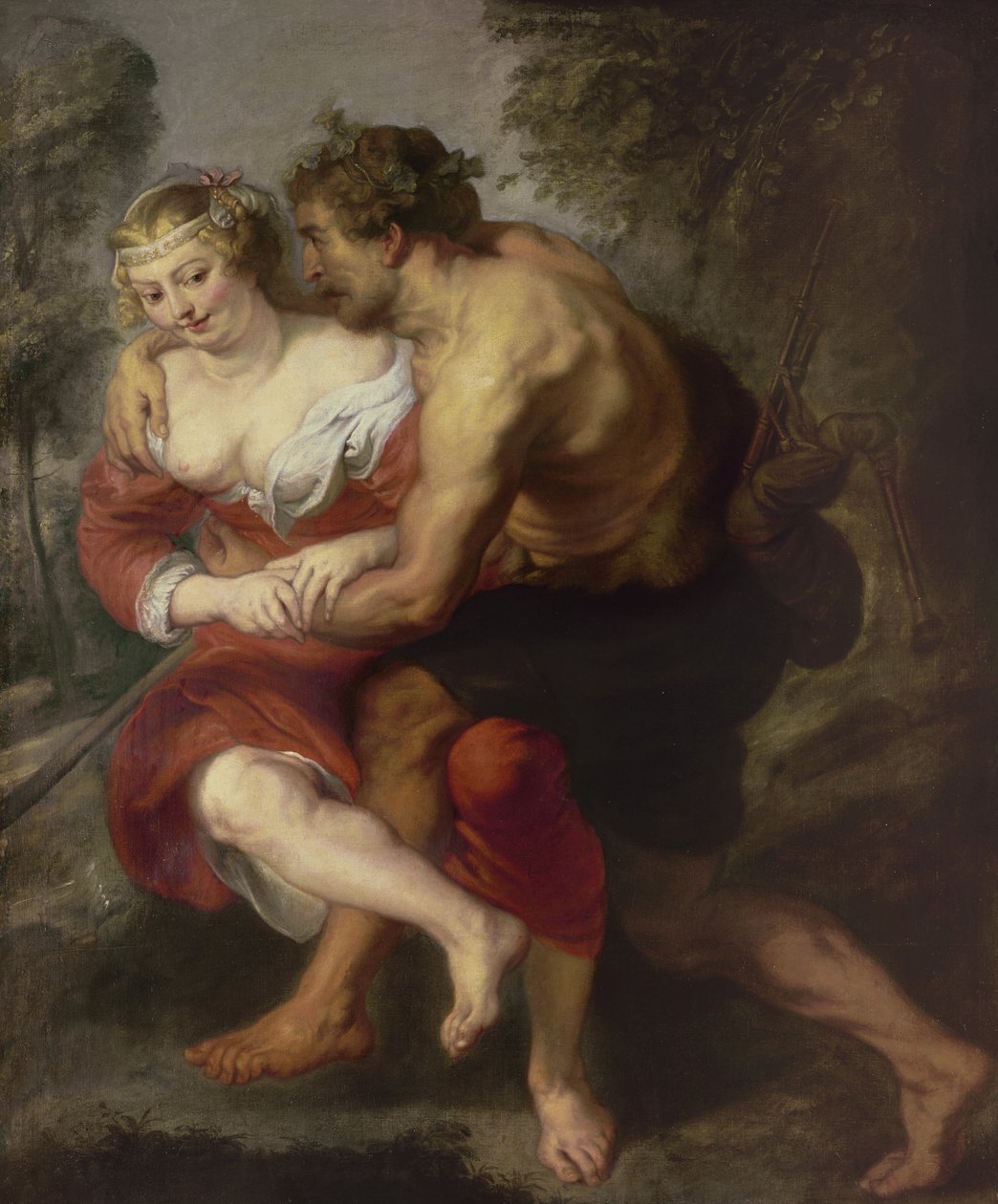Szene der Liebe oder, Das galante Gespräch von Peter Paul Rubens