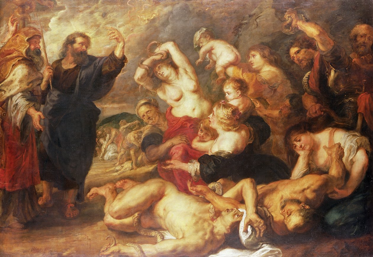 Die eherne Schlange, um 1635-40 von Peter Paul Rubens