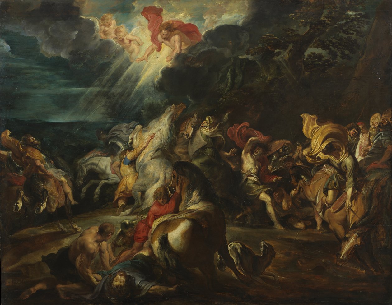 Die Bekehrung des Heiligen Paulus, um 1611 von Peter Paul Rubens