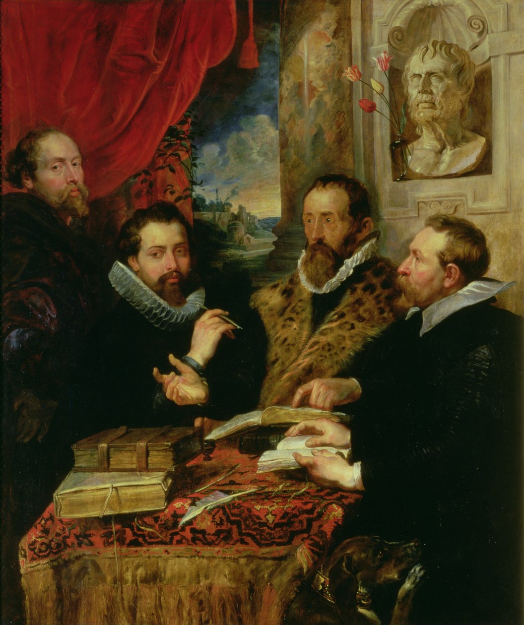 Die vier Philosophen, ca. 1611-12 von Peter Paul Rubens