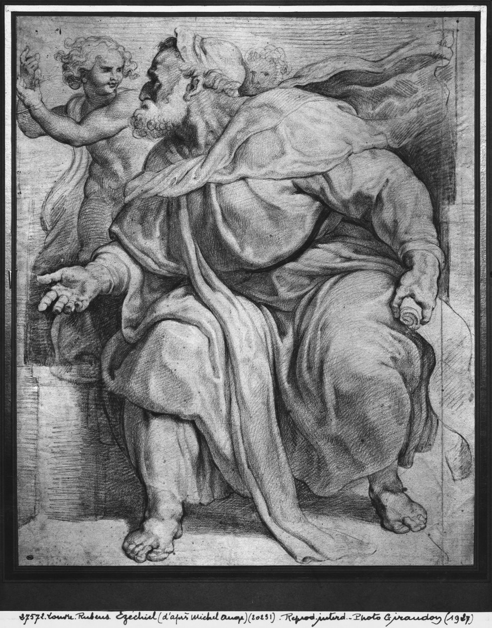 Der Prophet Ezechiel, nach Michelangelo Buonarroti von Peter Paul Rubens