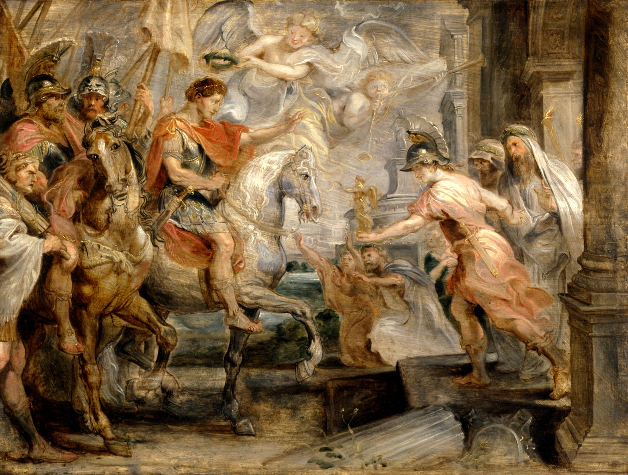 Der triumphale Einzug Konstantins in Rom von Peter Paul Rubens