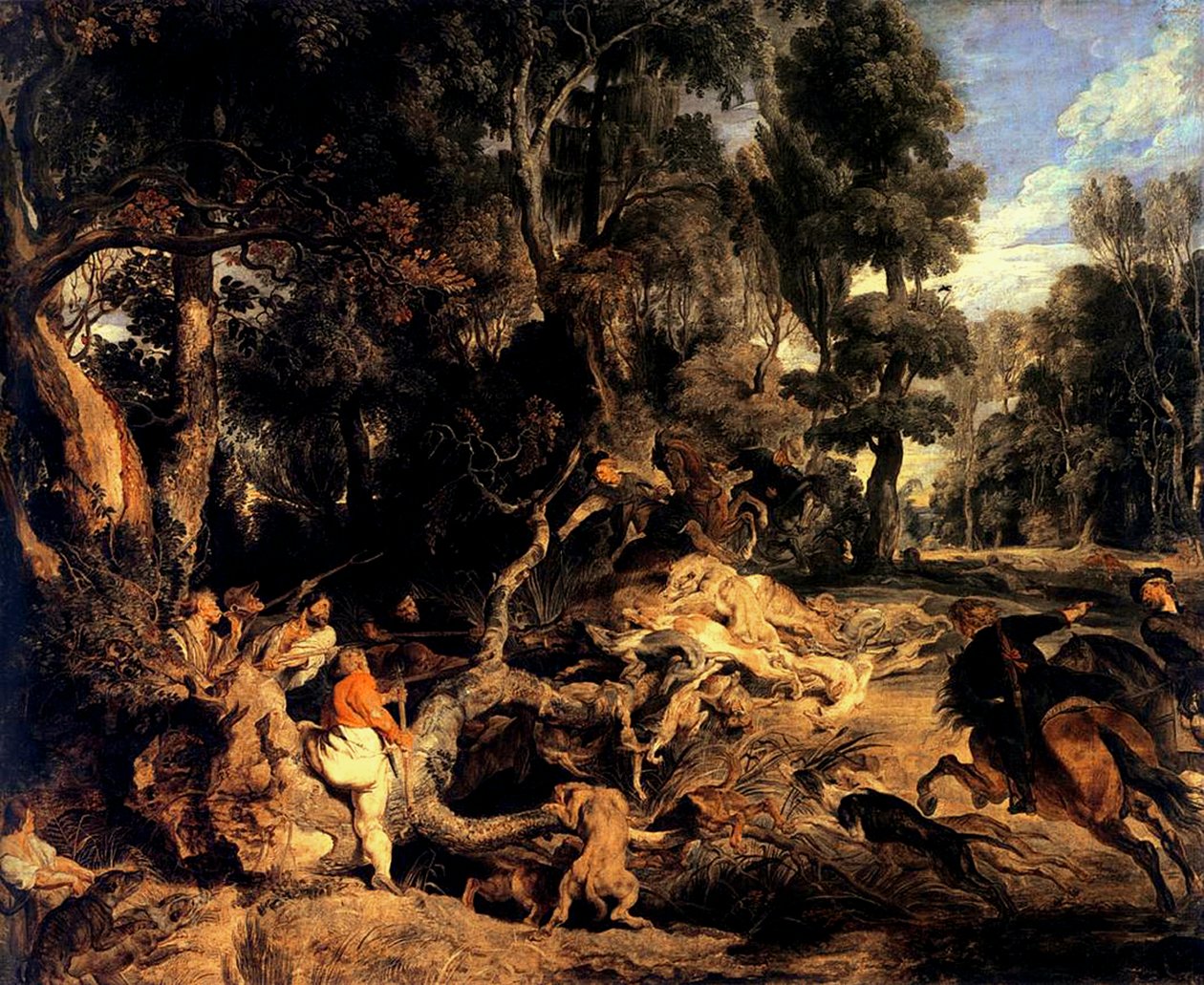 Wildschweinjagd von Peter Paul Rubens