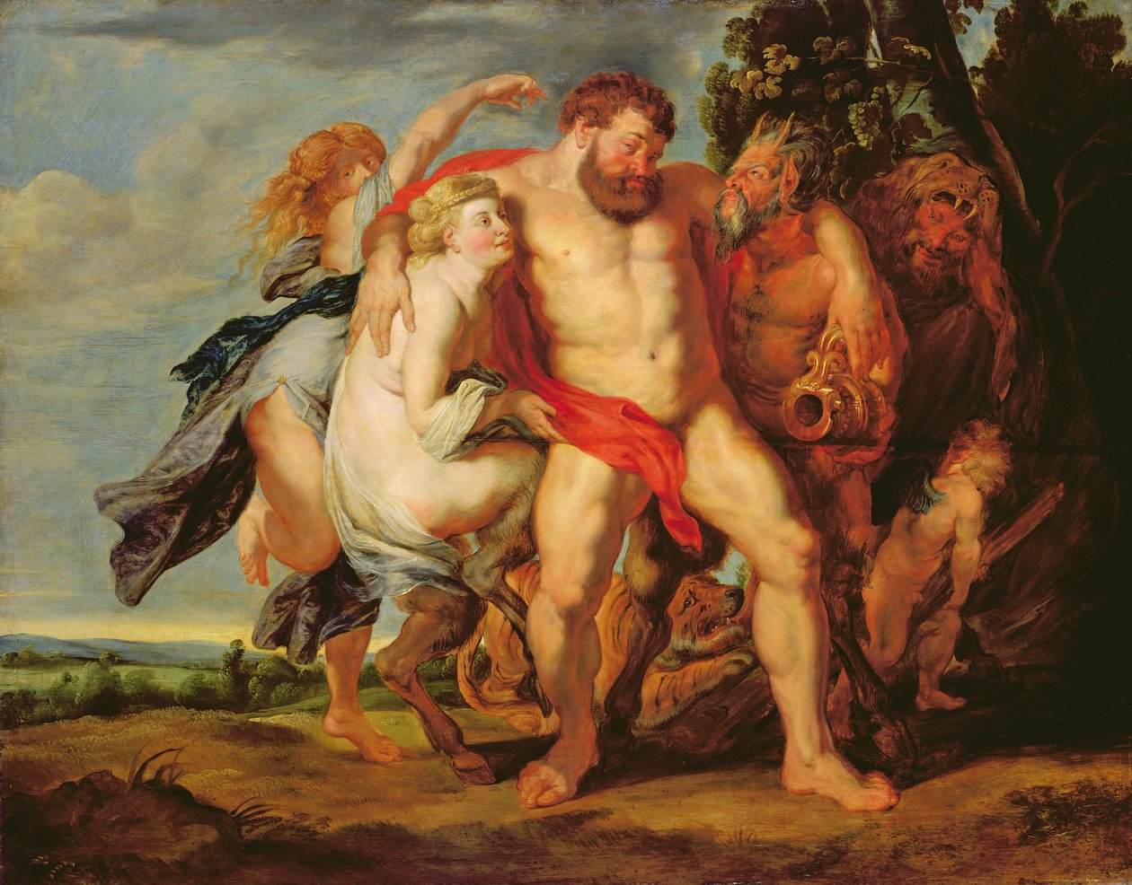 Betrunkener Herkules von Peter Paul studio of Rubens