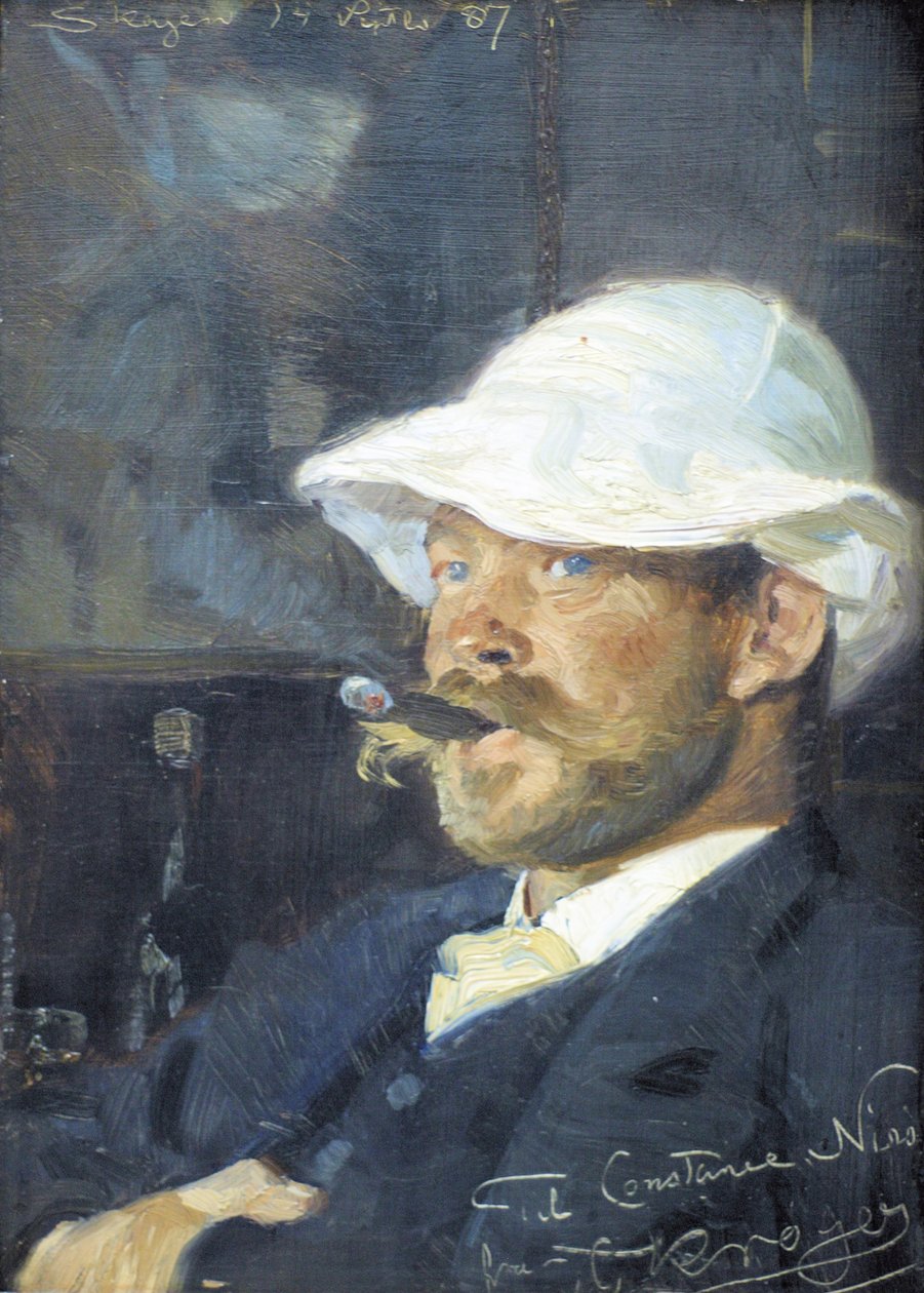 Porträt des Malers Thorvald Niss von Peder Severin Krøyer