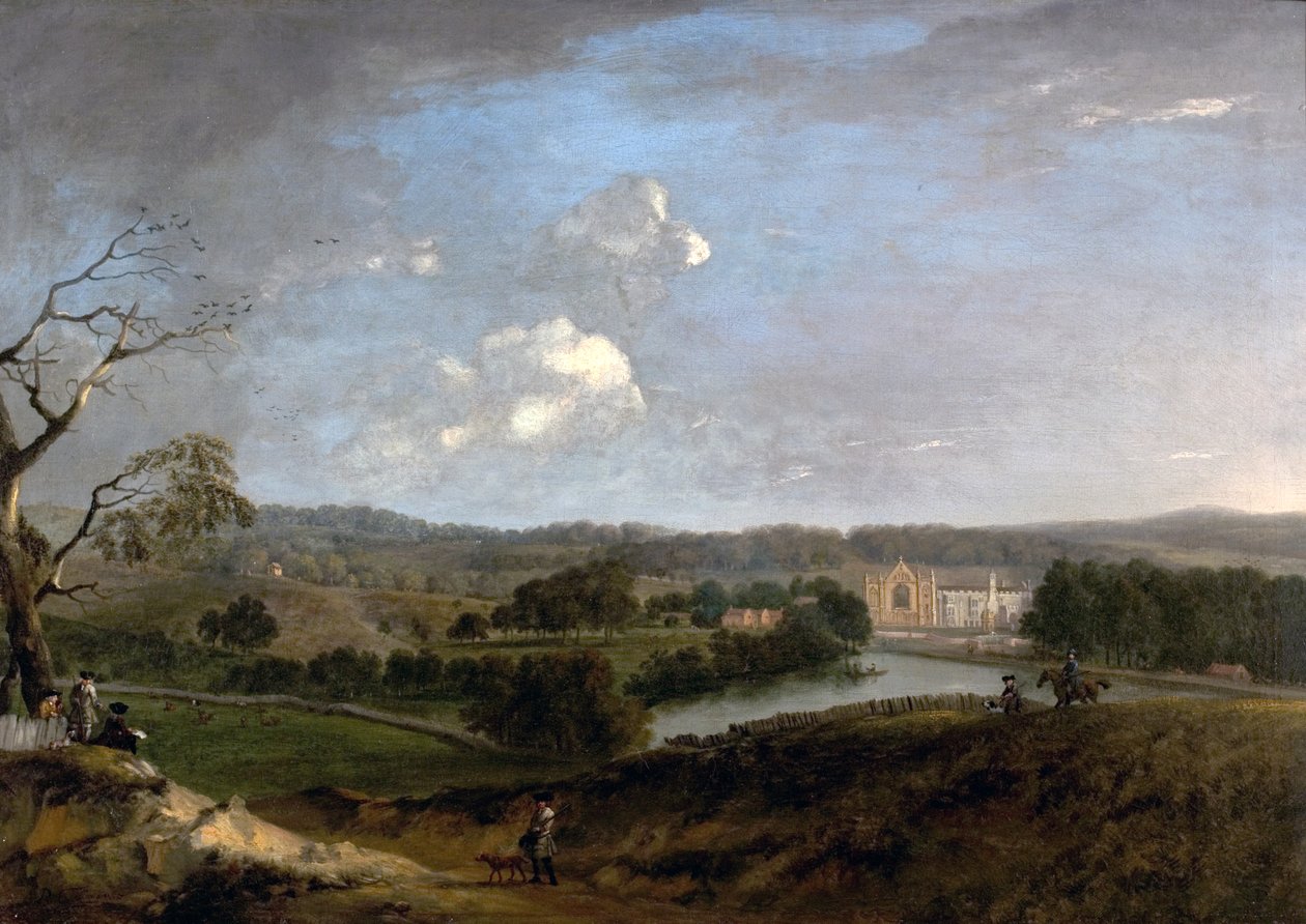 Westansicht von Newstead Abbey, Nottinghamshire, 1726 von Peter Tillemans