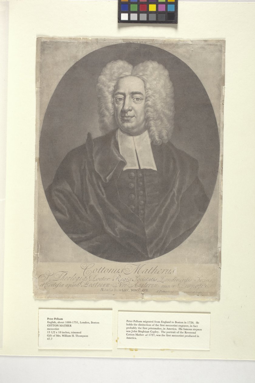 Cotton Mather von Peter (after) Pelham