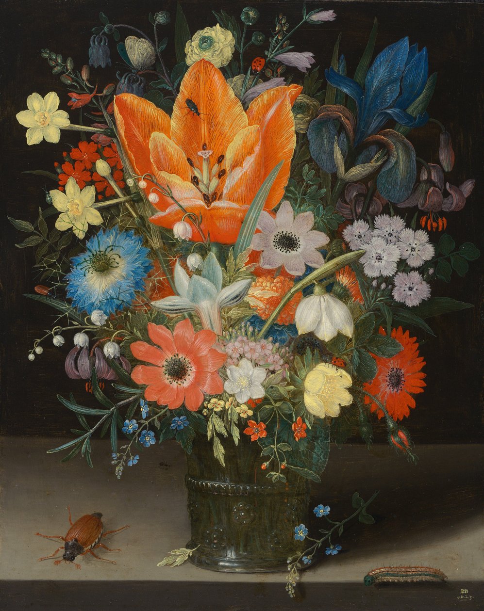 Stillleben mit Iris, 1623 von Peter Binoit