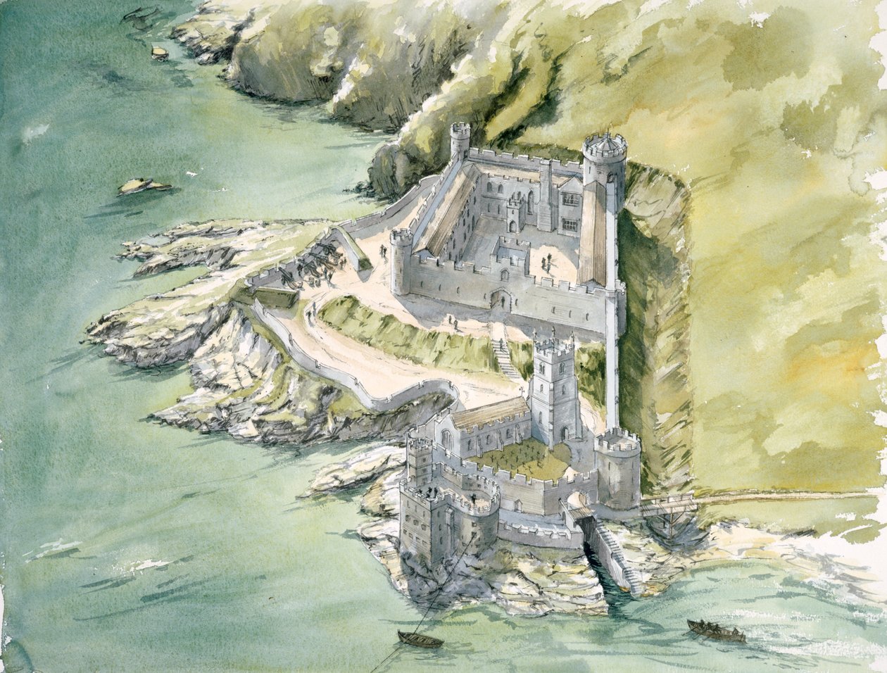 Dartmouth Castle von Peter Dunn