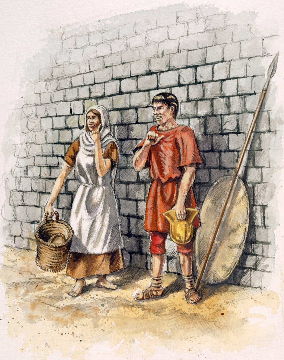 Römischer Mann und Frau von Peter Dunn
