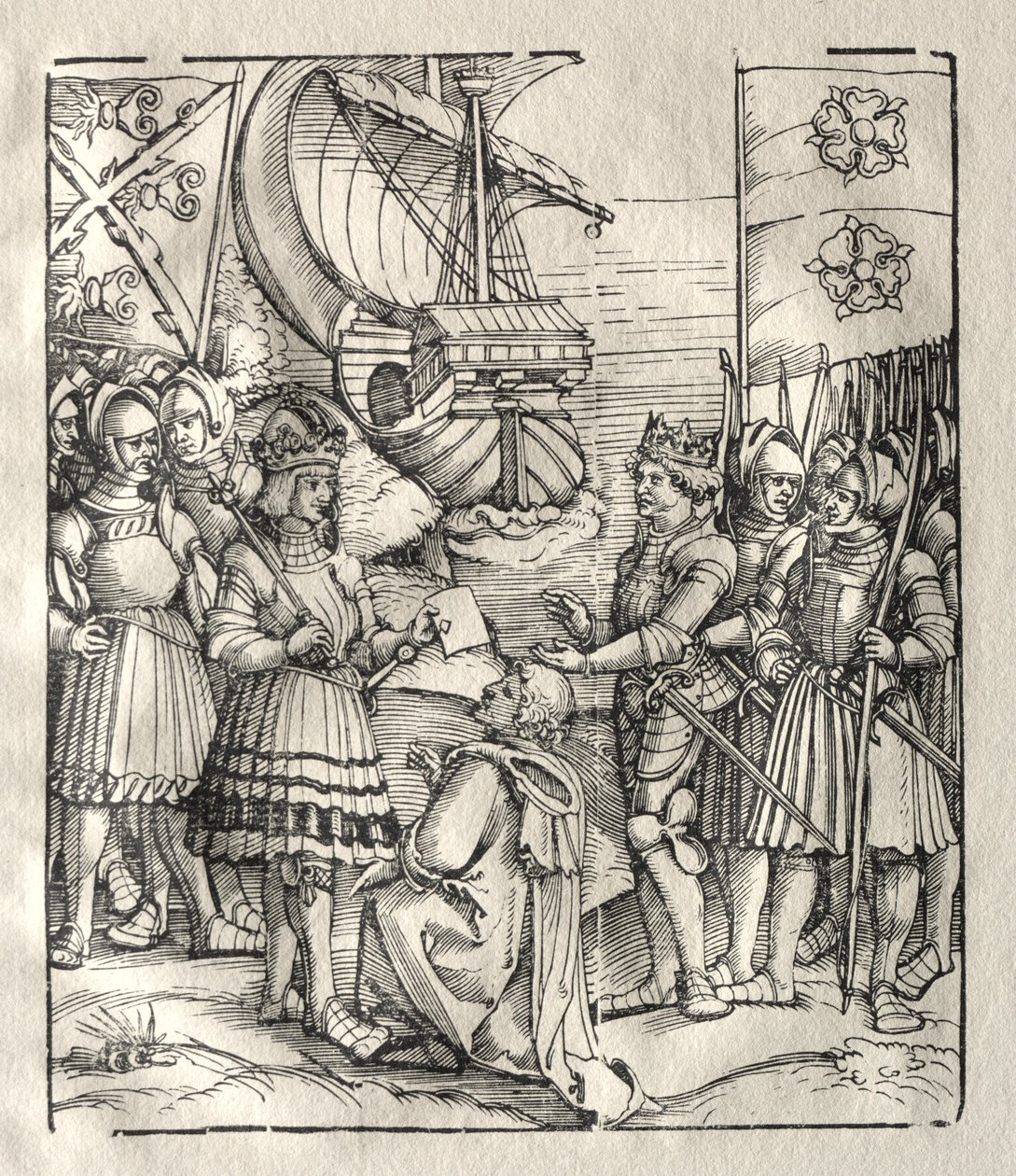Maximilian schließt Frieden mit Heinrich VII. von Peter Flötner