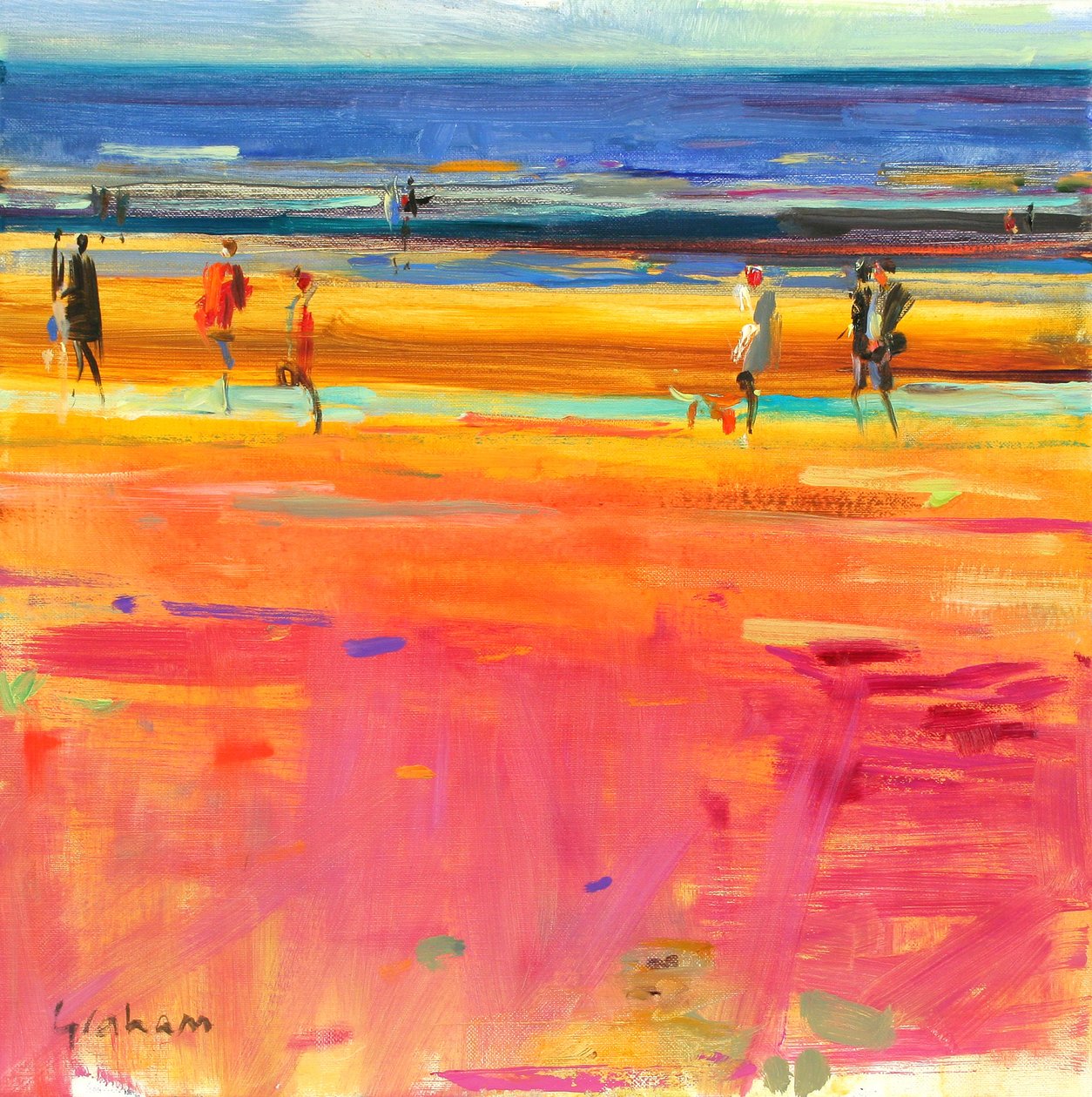 Boulevard de la Plage, 2011 von Peter Graham (Contemporary)