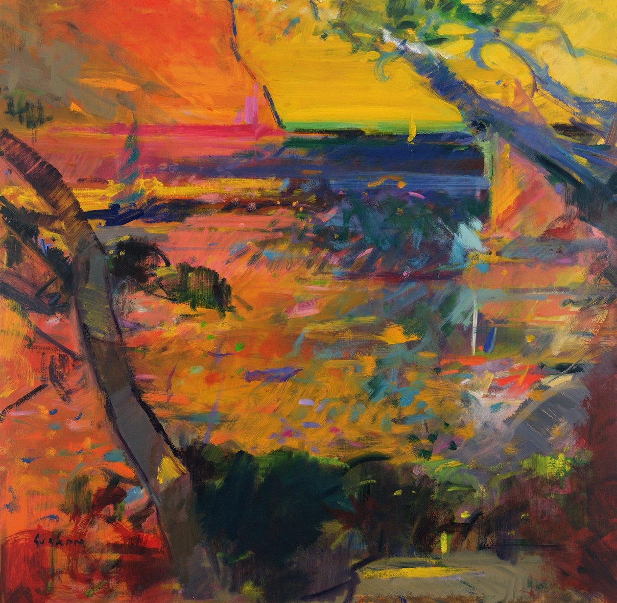 Cap Canaille Sonnenuntergang von Peter Graham (Contemporary)