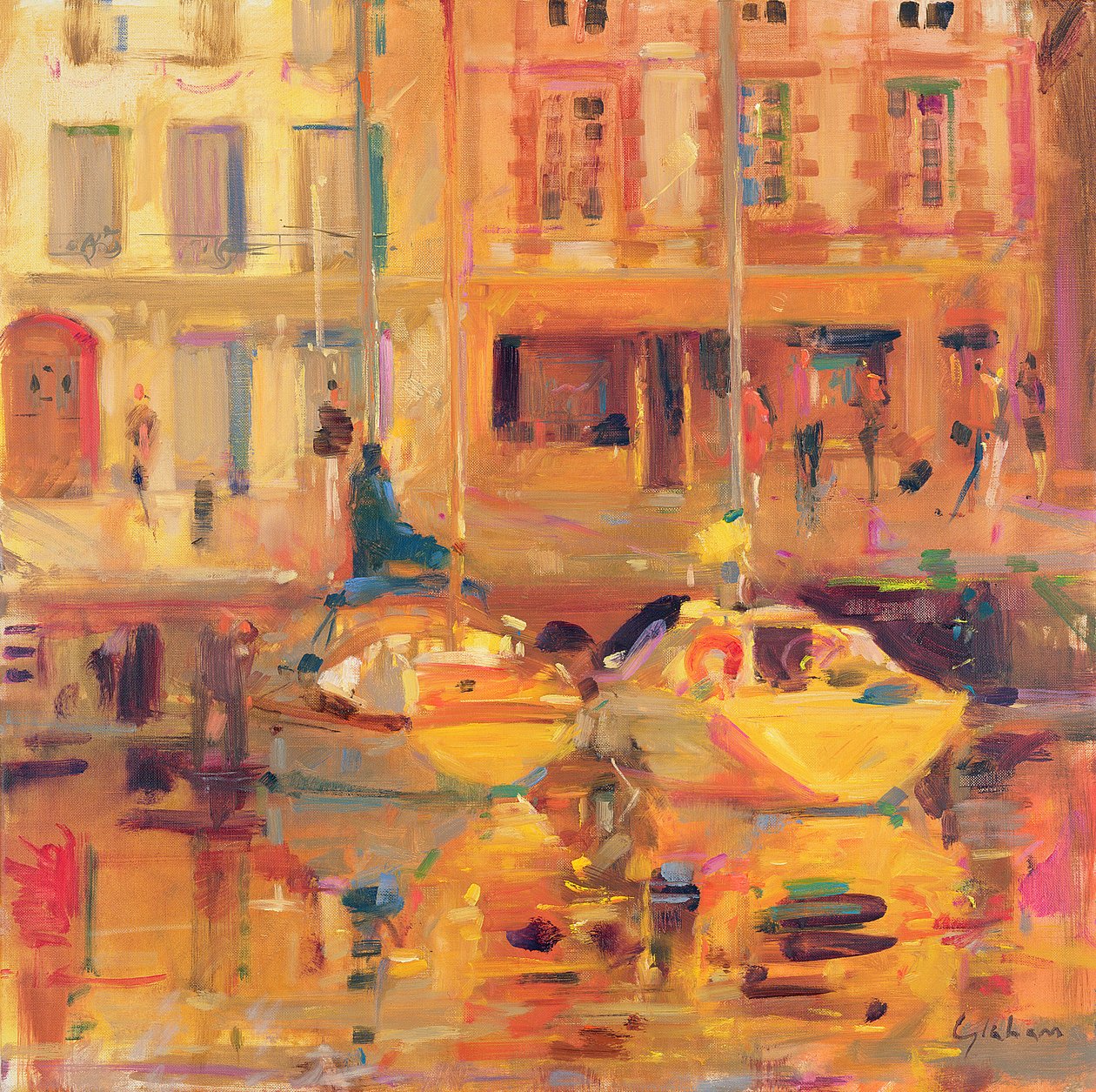 Die zwei Boote von Peter Graham (Contemporary)