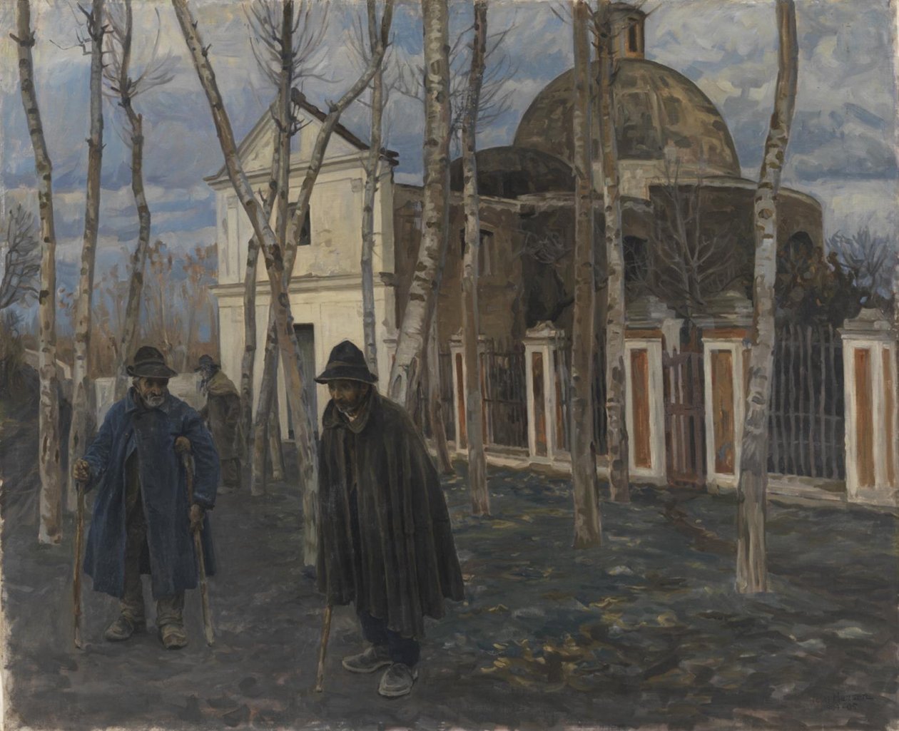 Bettler vor S. Giuliano, in der Nähe von Pompeji. 1904-05 von Peter Hansen