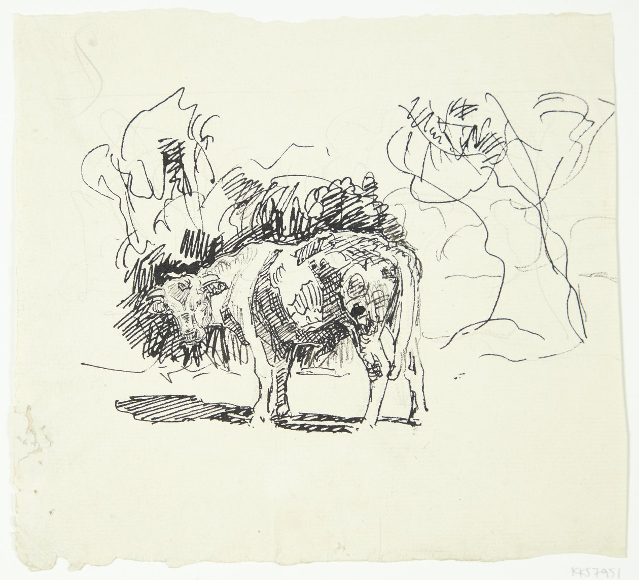 Stehender Stier von Peter Hansen
